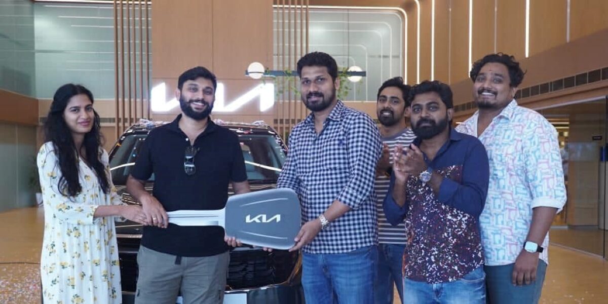 Prodcer Listin Stephen gifting the car to director Arun Varma