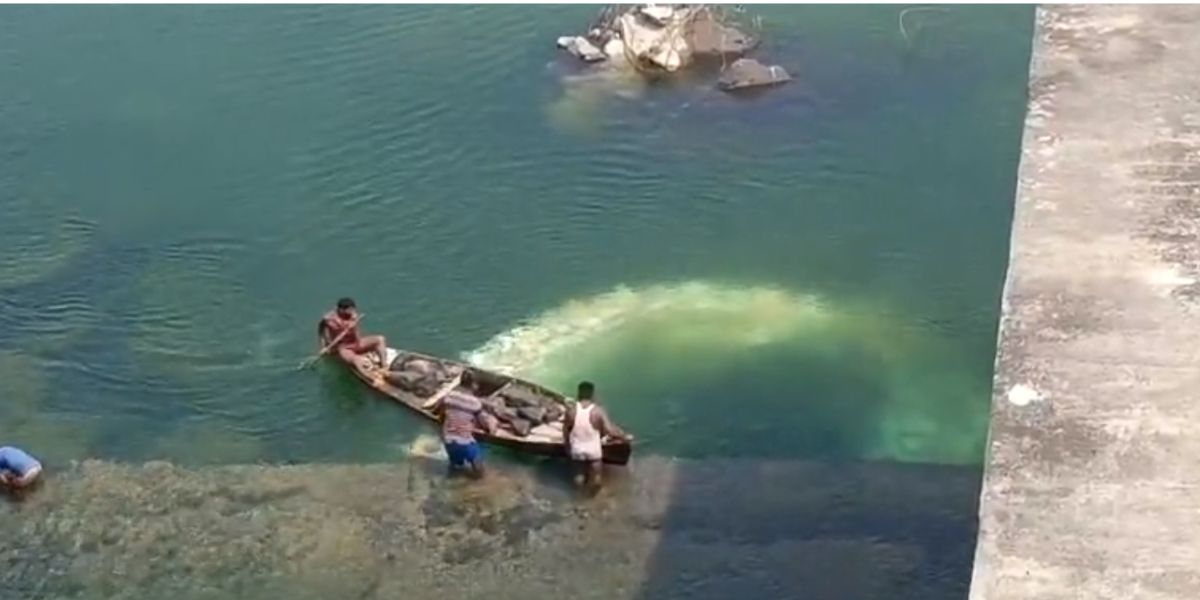Annaram barrage damage
