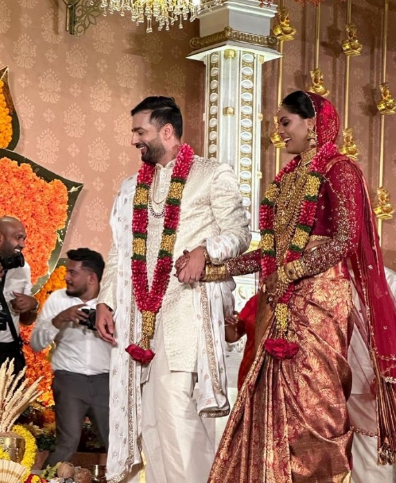 The bride and the groom Karthika Nair Rohit