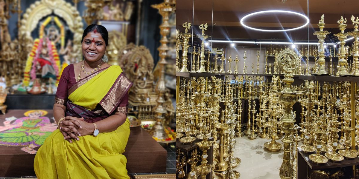 Rajalakshmi Sivasankaran established RL Handicrafts Vilakkukadai seven years ago. (Supplied)