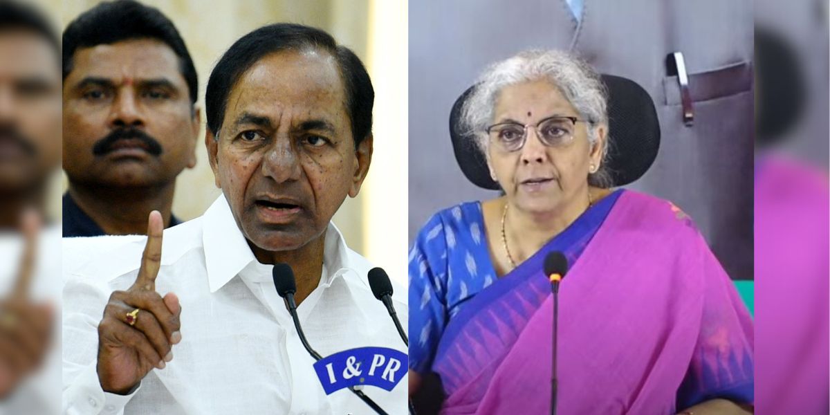 BRS chief KCR Vs Union Finance Minister Nirmala Sitharaman (Supplied)