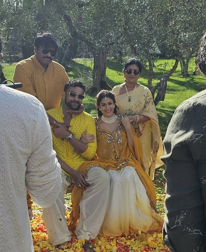 Varun Tej and Lavanya Haldi Chiranjeevi