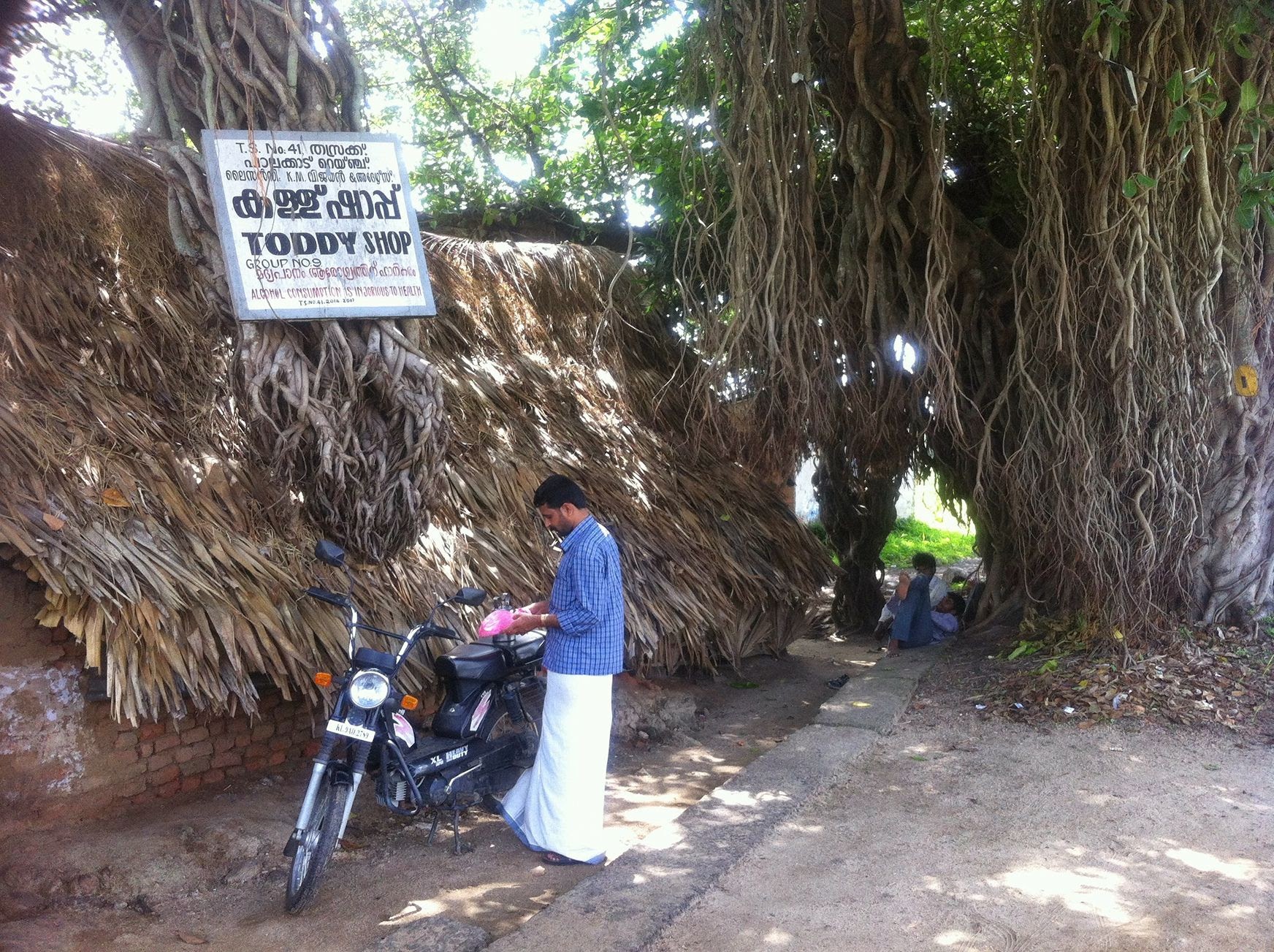 A traditional toddy shop at Thasrak in Palakkad. Photo: K A Shaji
