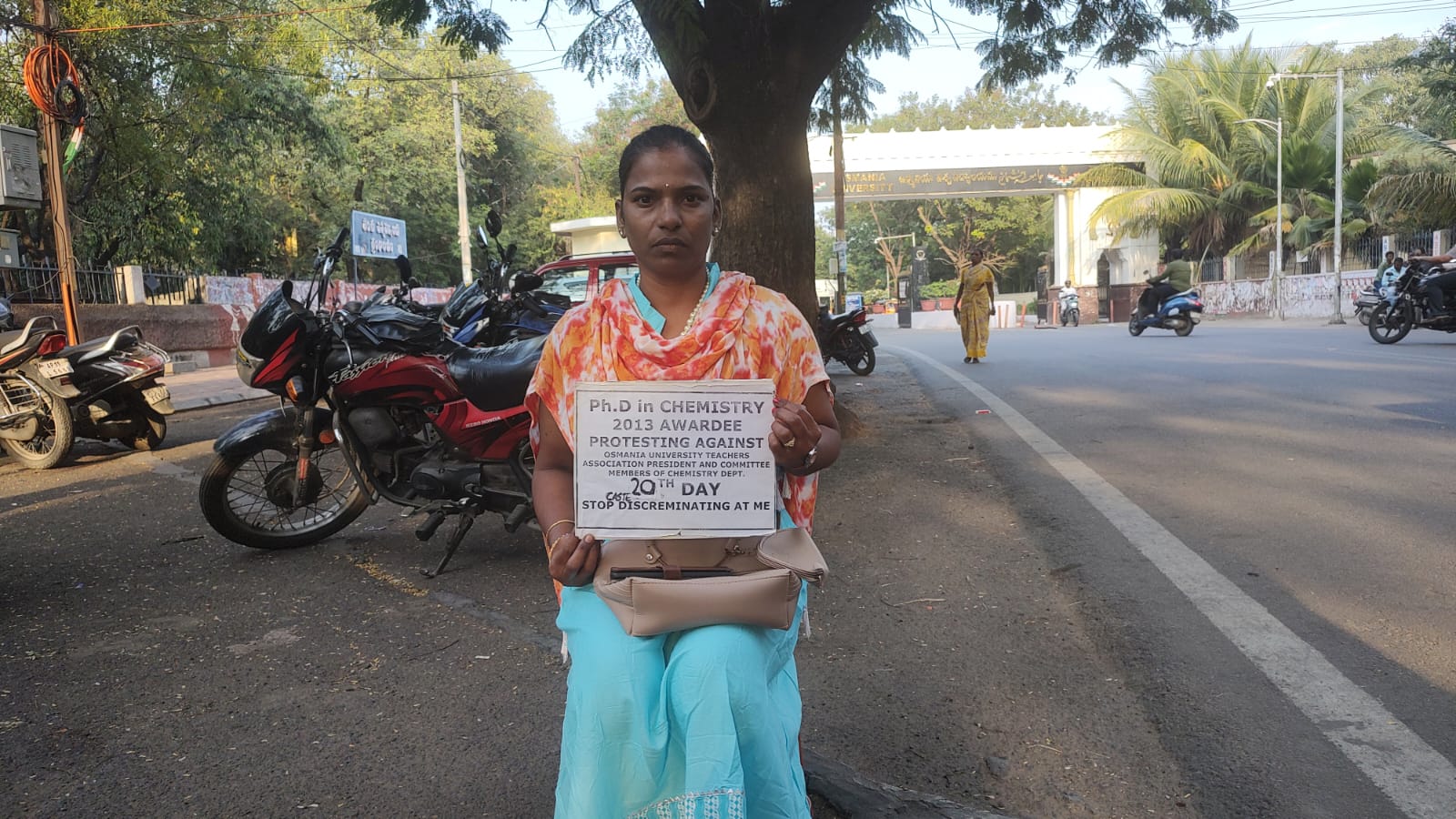48 days of protest and continuing Dalit PhD holder alleges caste discrimination in recruitment by OU; varsity calls it baseless