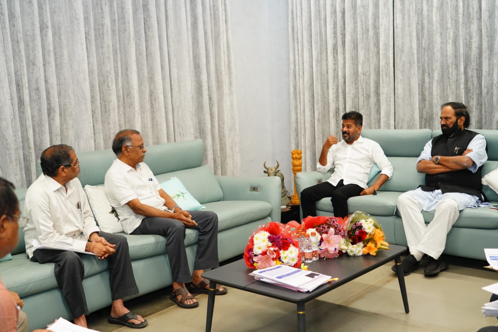 Telangana Chief Minster Revanth Reddy Medigadda Barrage Kaleshwaram Lift Project
