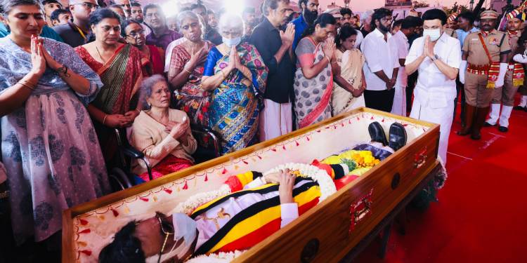 Vijayakanth final rites
