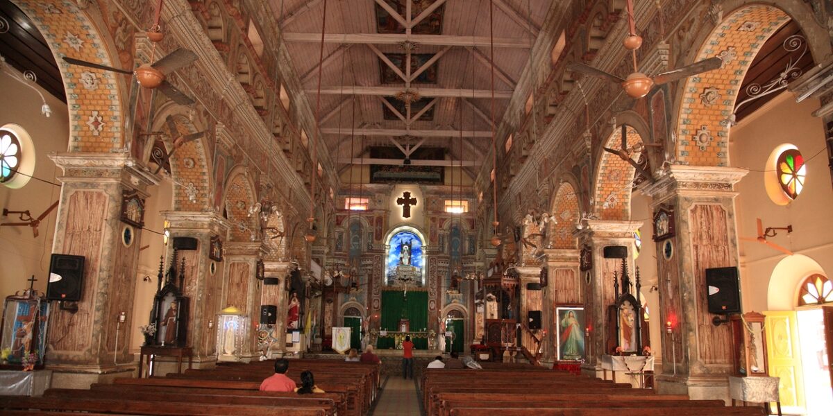 Santa Cruz Cathedral Basilica at Fort Kochi, Kerala