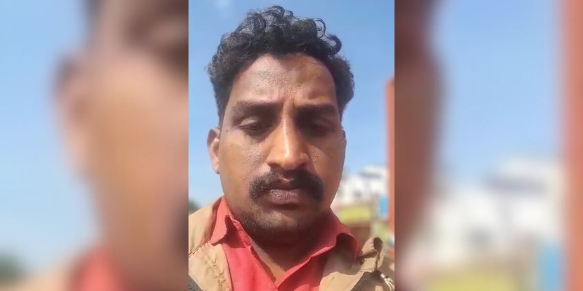 Screengrab from video of Munusamy.