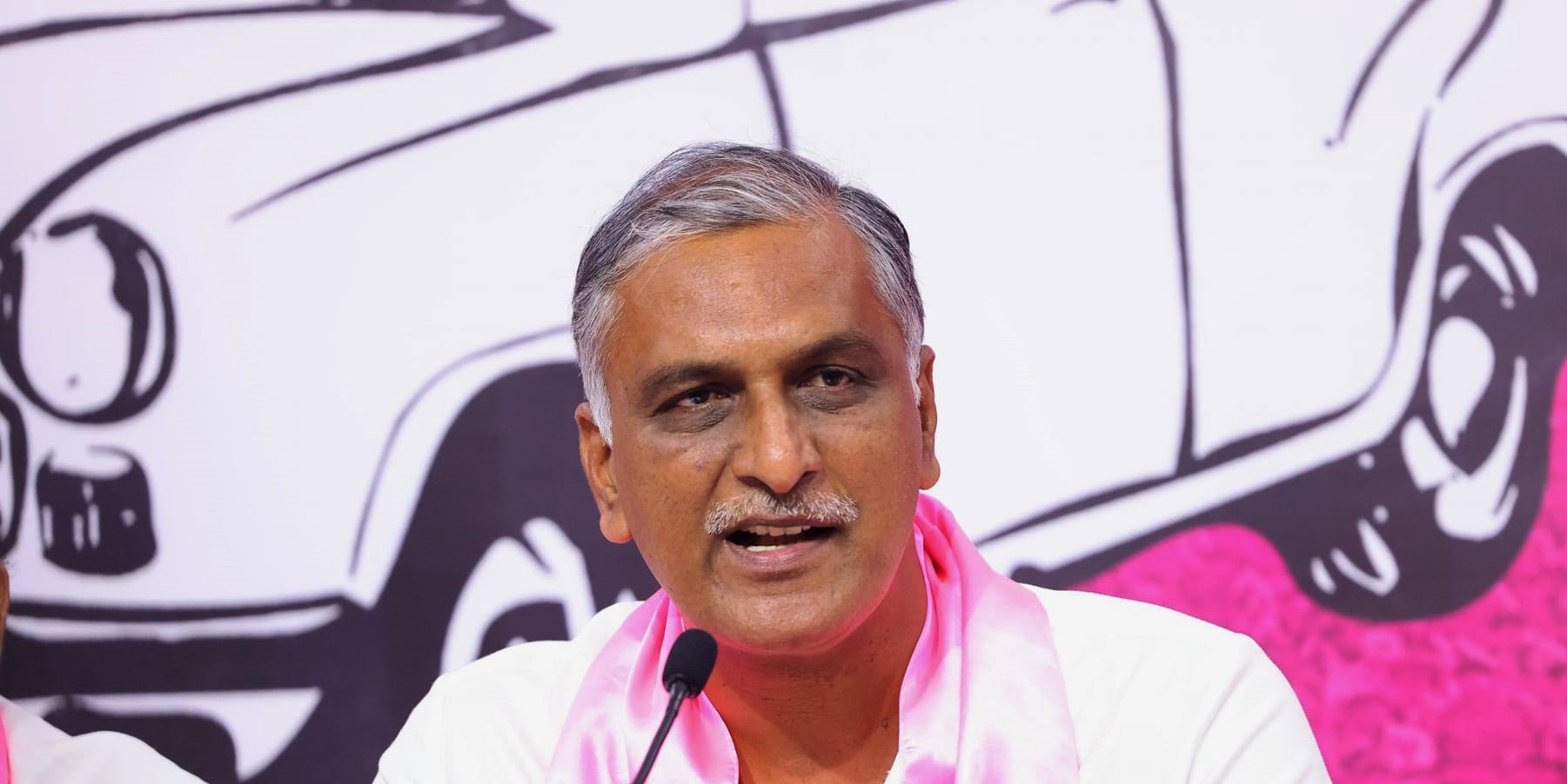 Former Telangana minister T Harish Rao.
