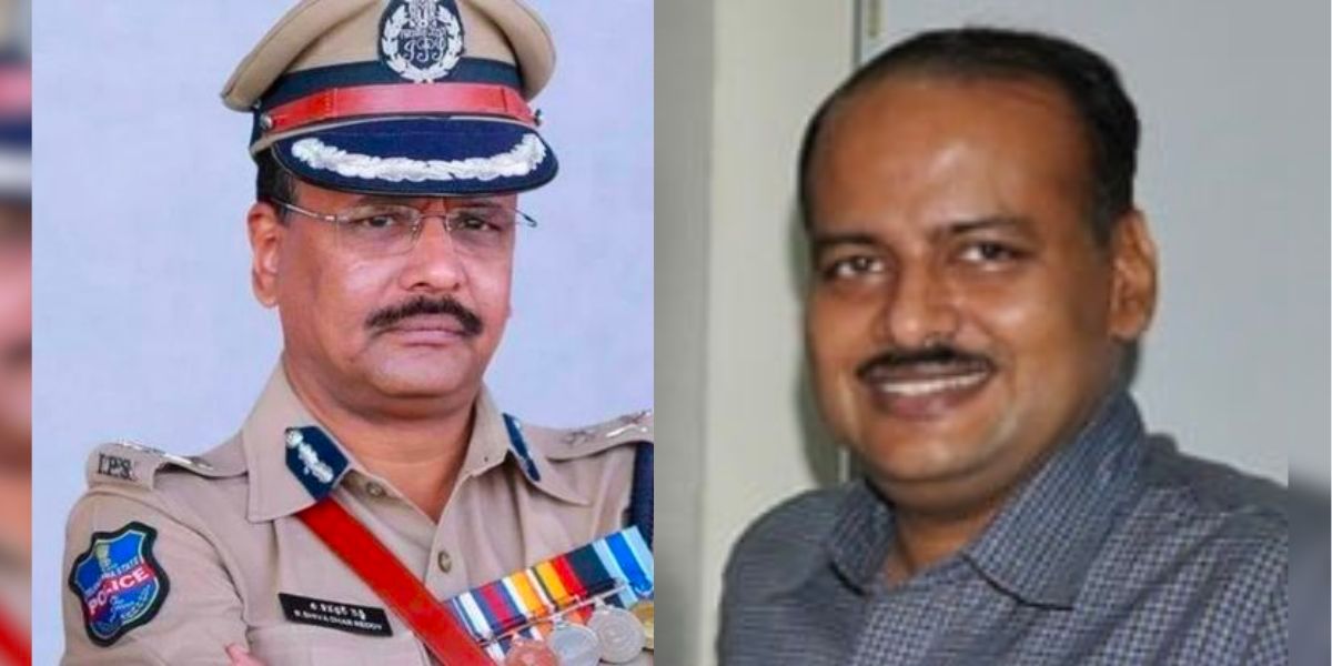 Newly appointed Intelligence officer Shivadhar Reddy, and V Seshadri.