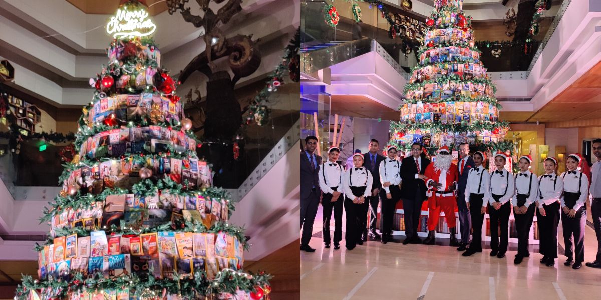 Community-centric Christmas: Hyatt Regency Chennai lights up ‘Tree of Knowledge’ to spread the joy of giving