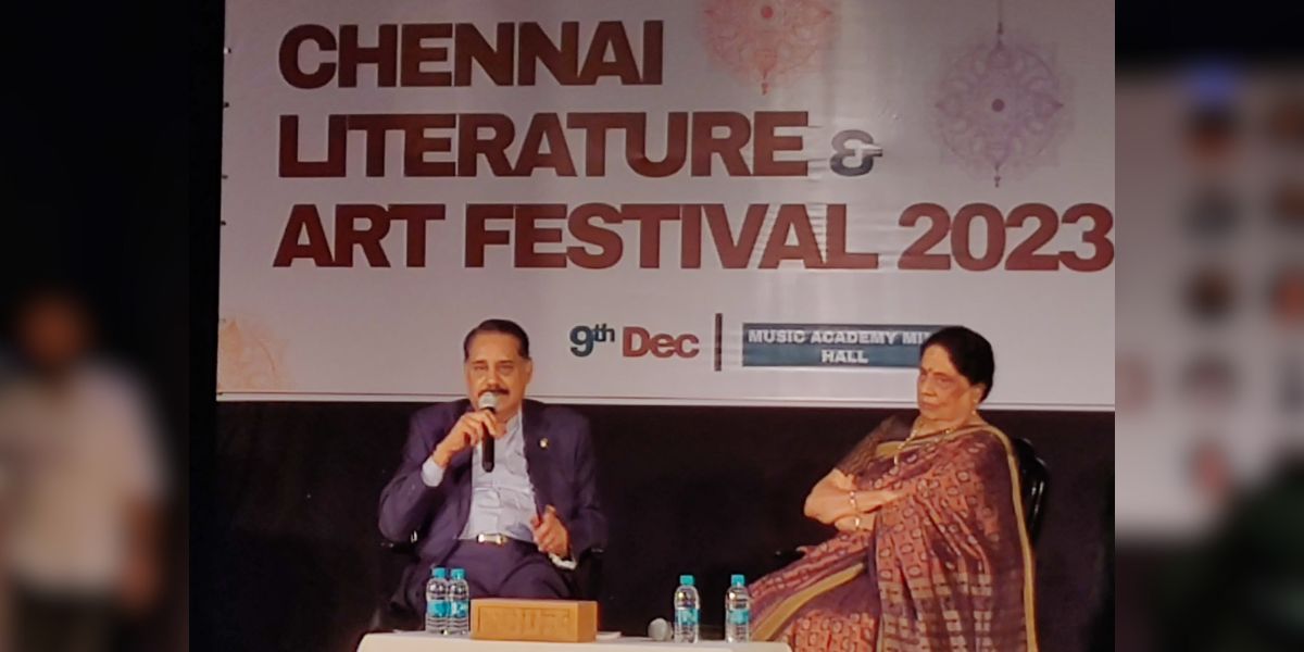 Sivasankari received the Saraswathi Samman in October 2023 for her memoir 'Surya Vamsam'. (Roshne Balasubramanian/South First)