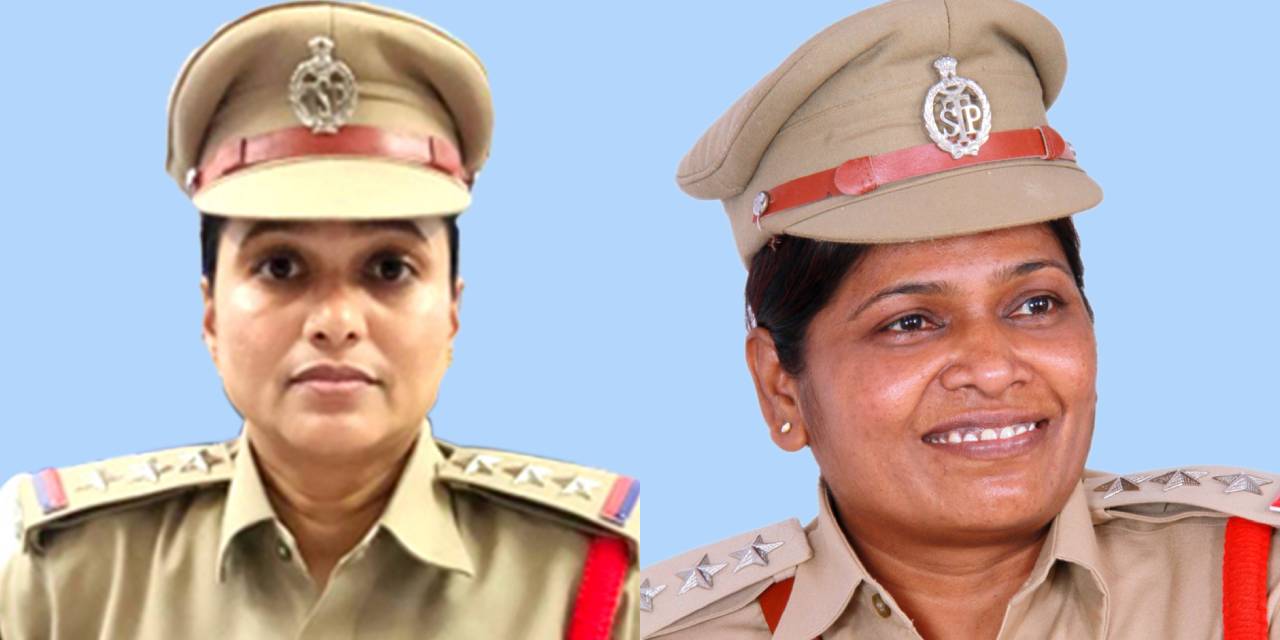 Madhulatha (Left) and D Debora the only two women SHOs now in Hyderabad City. (Supplied)