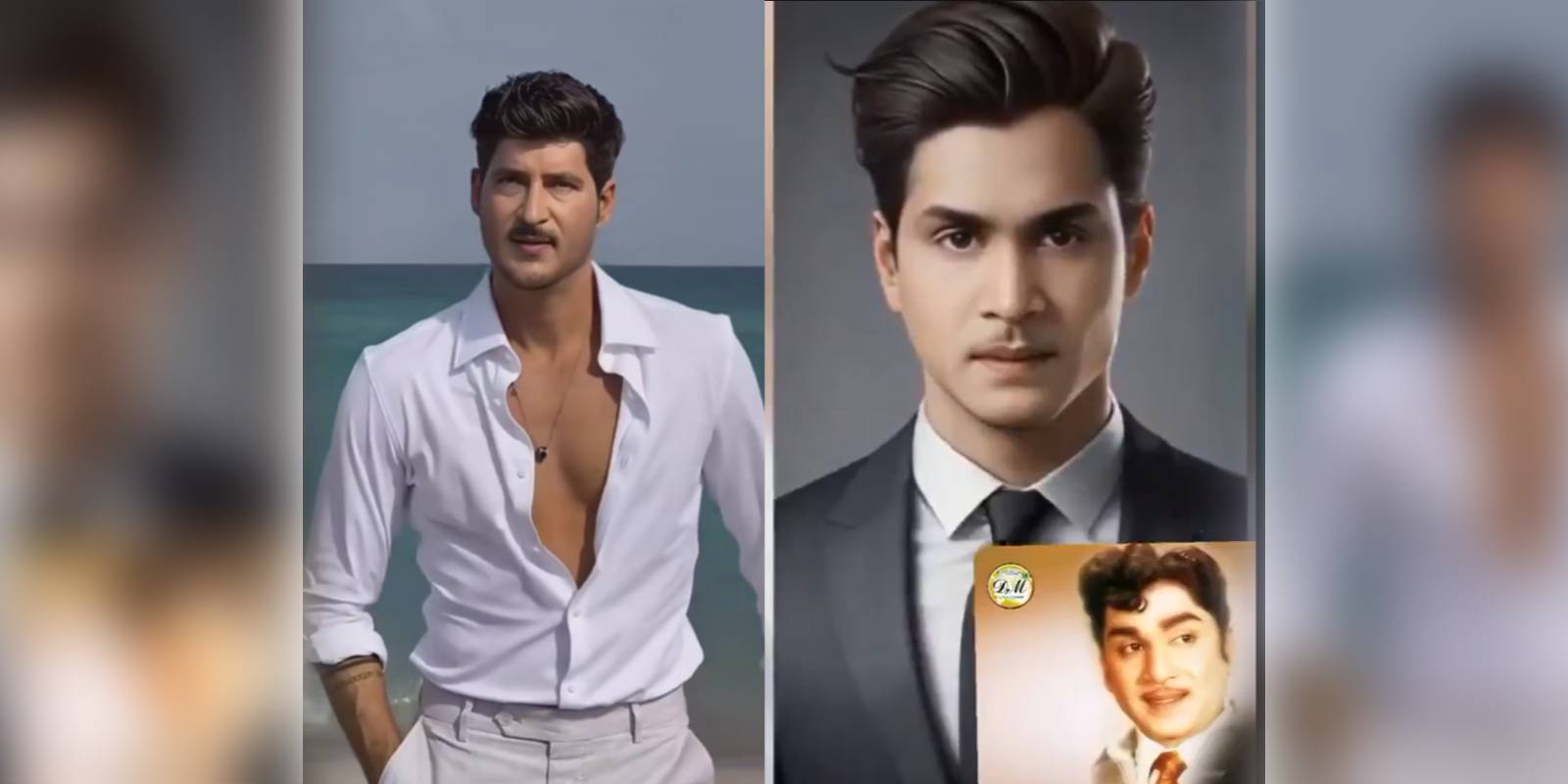 AI generated images of Shoban Babu and ANR