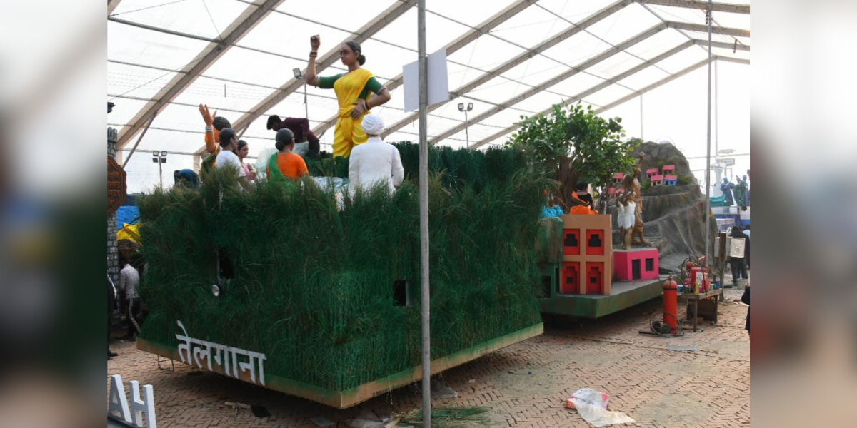 Glimpses of this year's tableau as it gets ready. (Supplied)