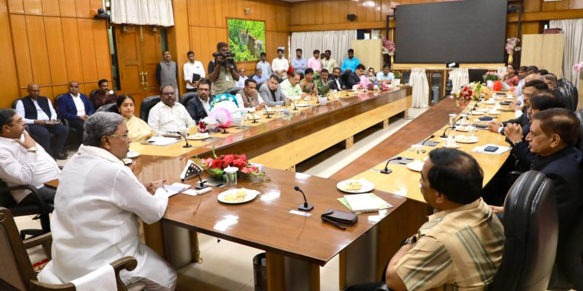 Karnataka CM Siddaramaiah meeting