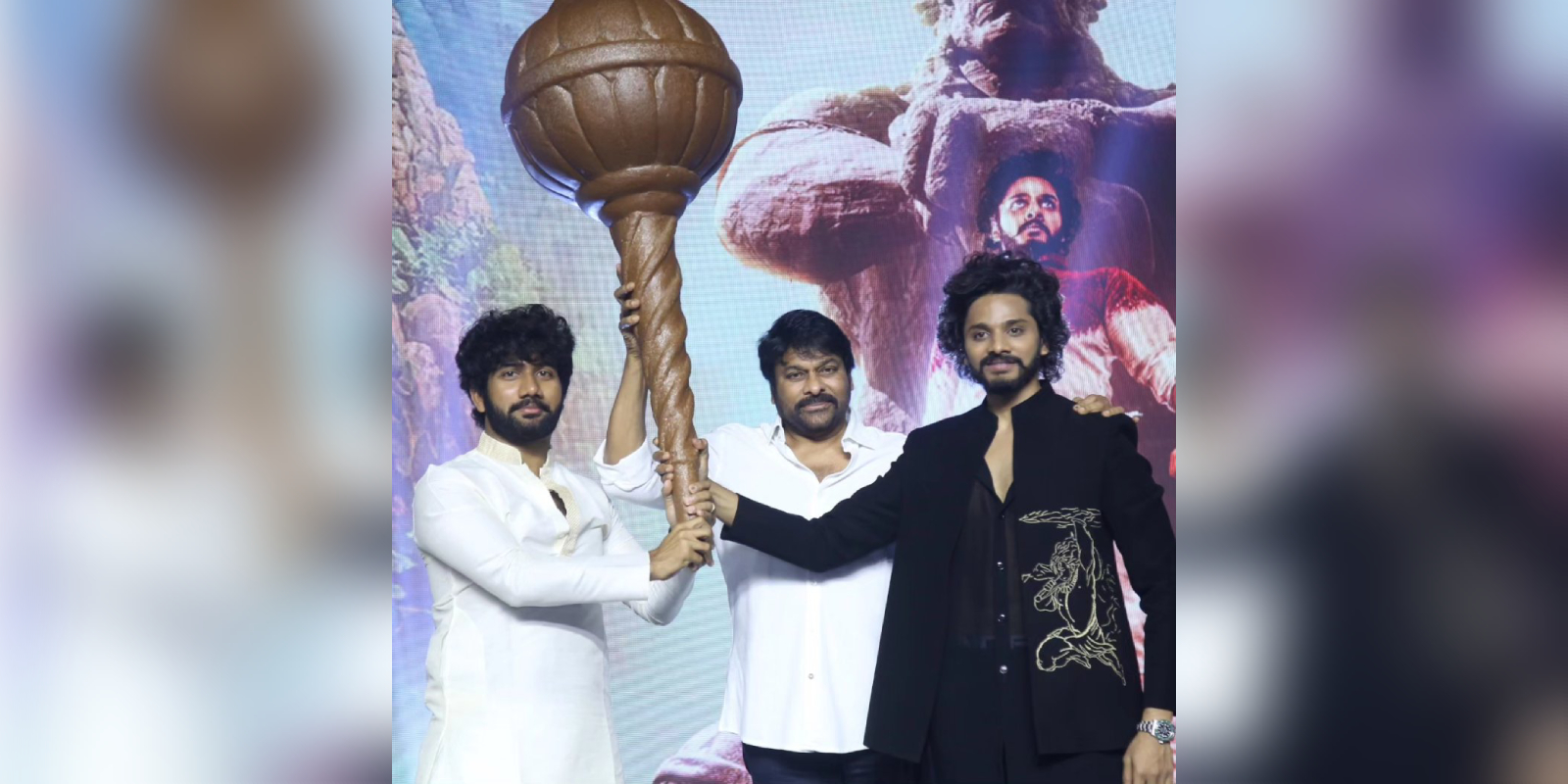 Chiranjeevi at Hanu-Man pre-release event
