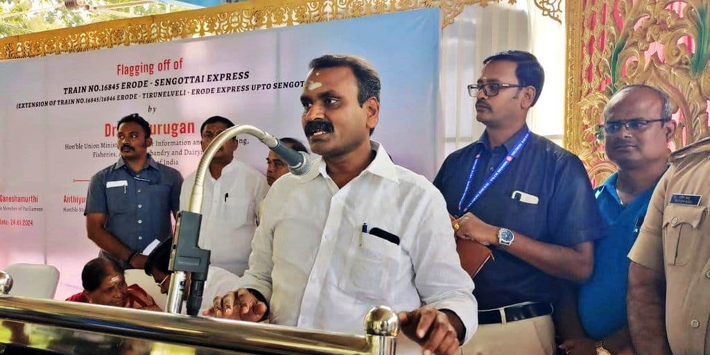Union Minister of State L Murugan.