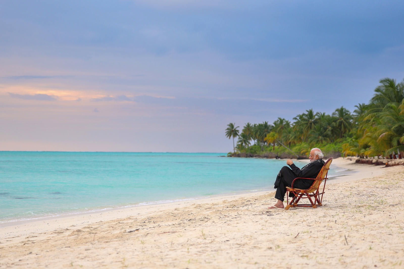 Prime Minister Narendra Modi in Lakshadweep. (X)