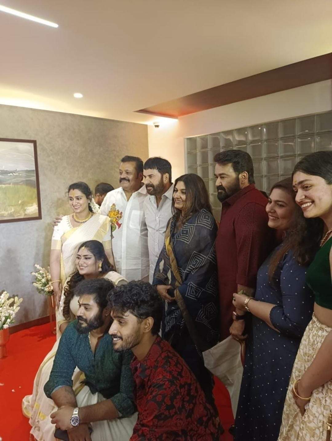 Mammootty and Mohanlal along with Suresh Gopi