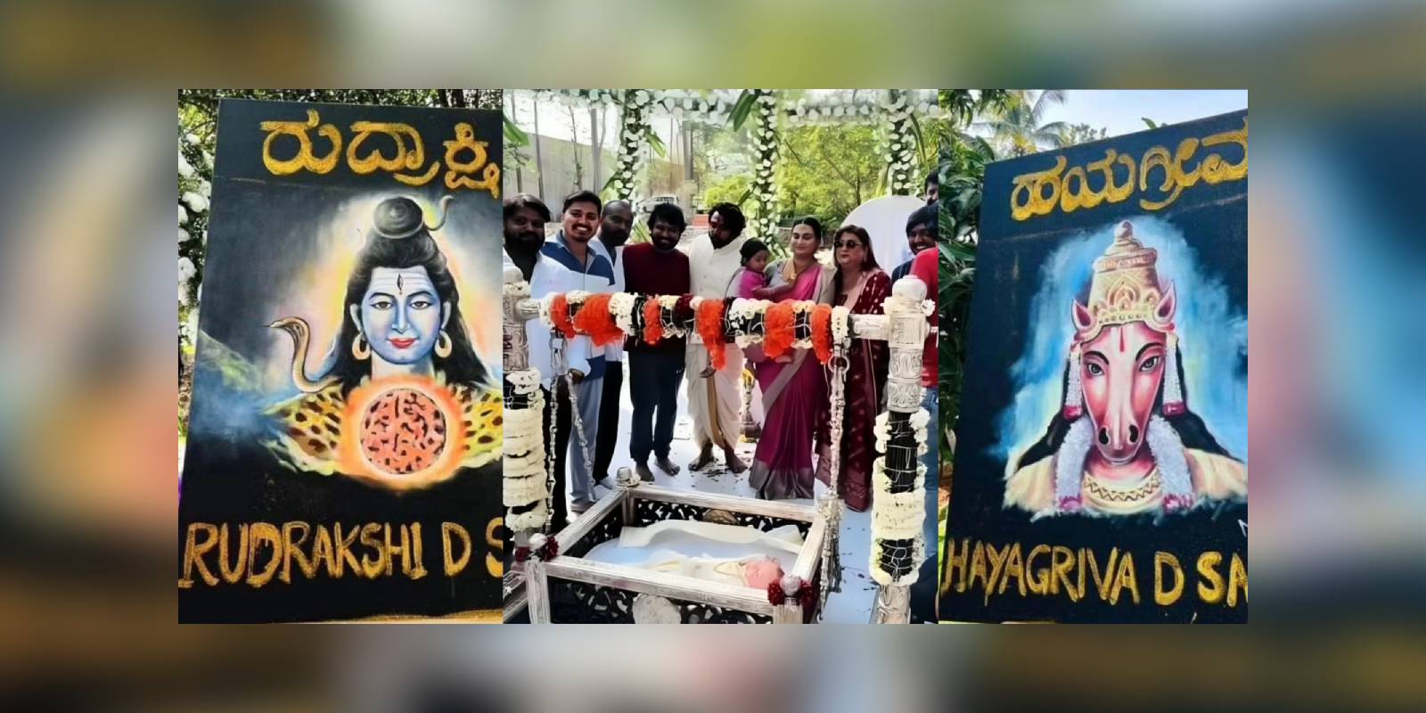 Dhruva Sarja named his kids Hayagriva and Rudrakshi