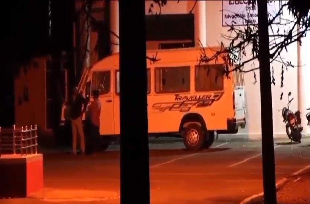 Seven men accused in another moral policing incident in Haveri were taken to the court on Friday night. (Screengrab)
