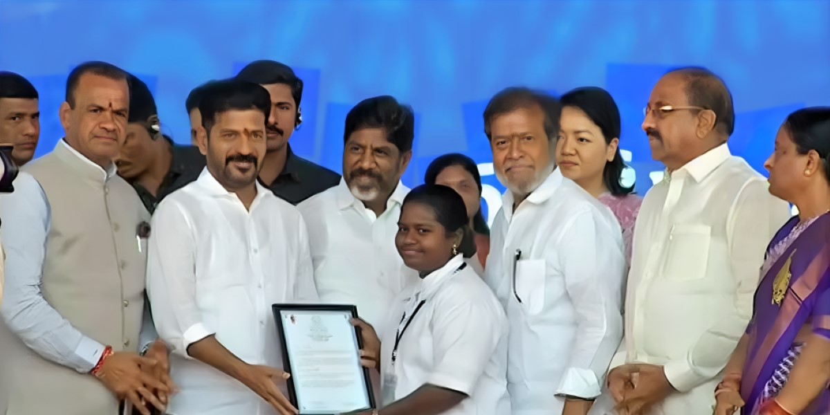 CM Revanth Reddy handing over the appointment letters