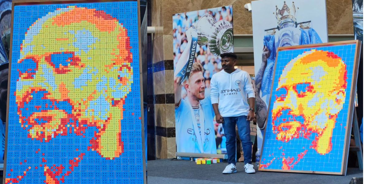 Pep Guardiola birthday wish collage