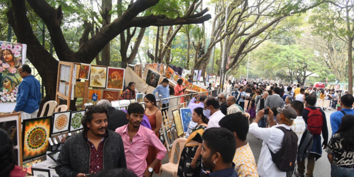 The 21st edition of Chithra Santhe was held on the first Sunday of January. (Chithrakalaparishath.org)
