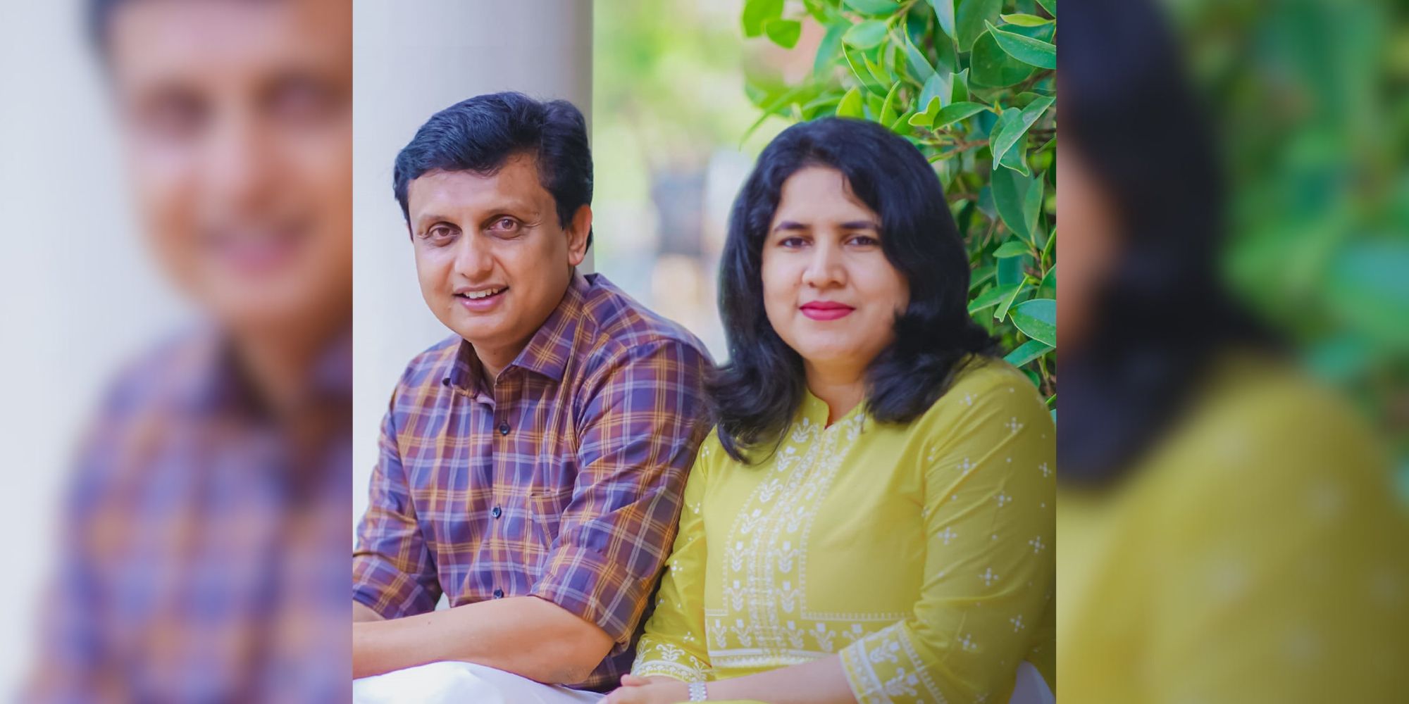 Veena Vijayan with husband PA Muhammad Riyas