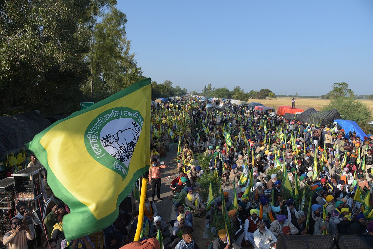Farmers had held a massive protest in Delhi in 2020-21 against the farm laws, while were later repealed. (Randeep Maddoke/Wikimedia Commons)