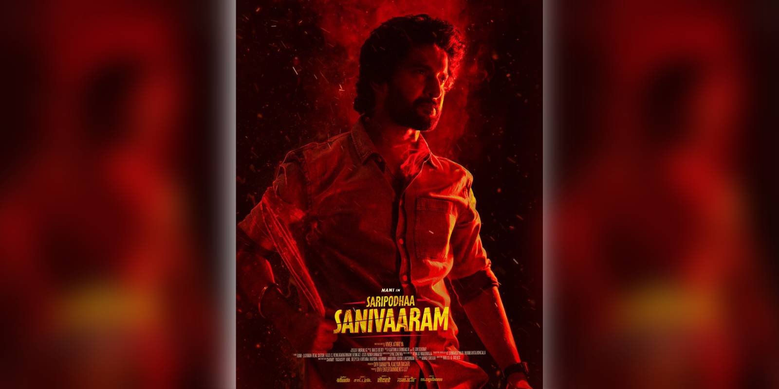 Nani's first look from Saripodhaa Sanivaaram released