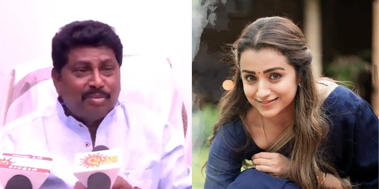 AV Raju and Trisha