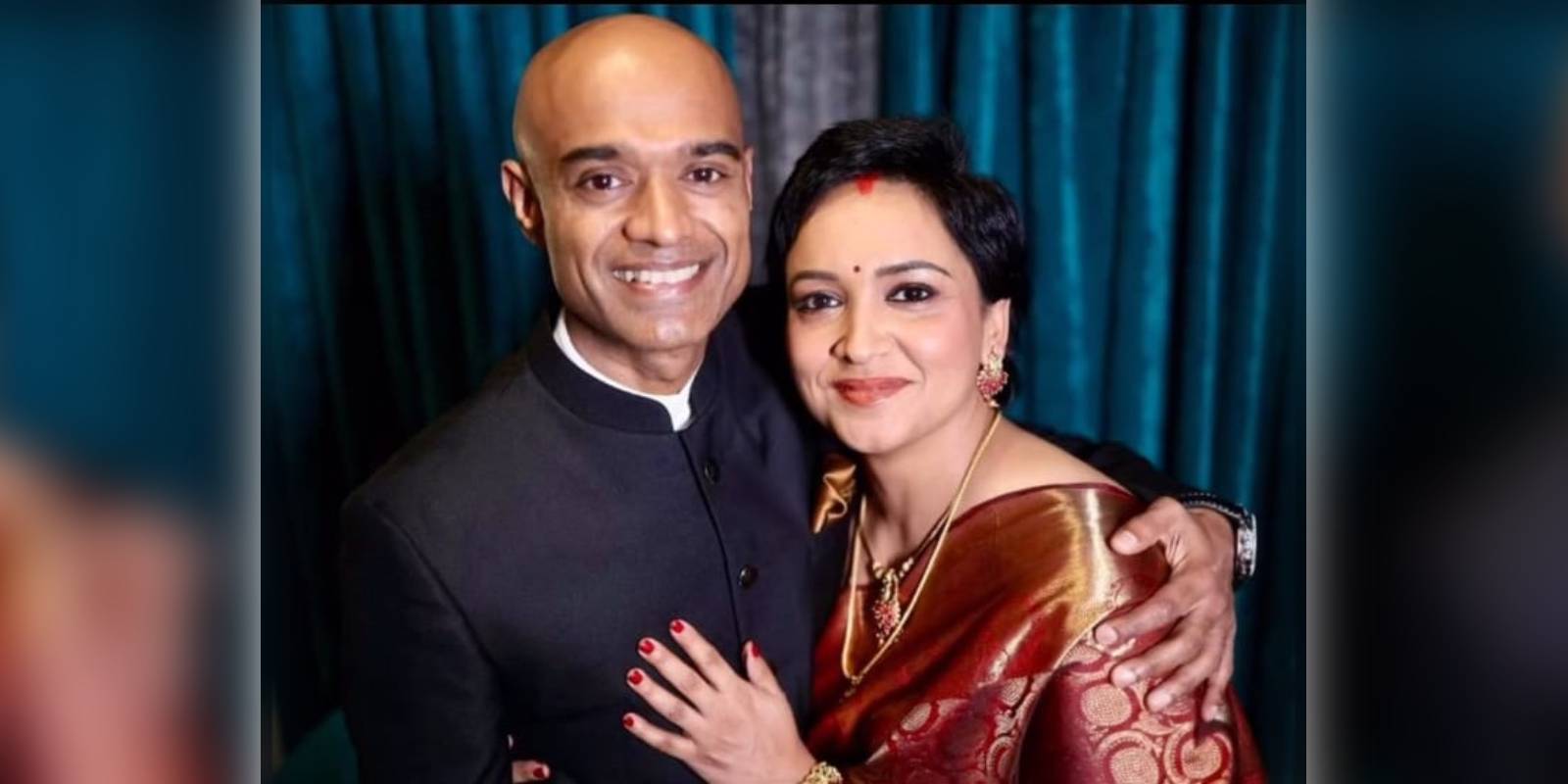 Astronaut Prasanth Nair and actor Leena