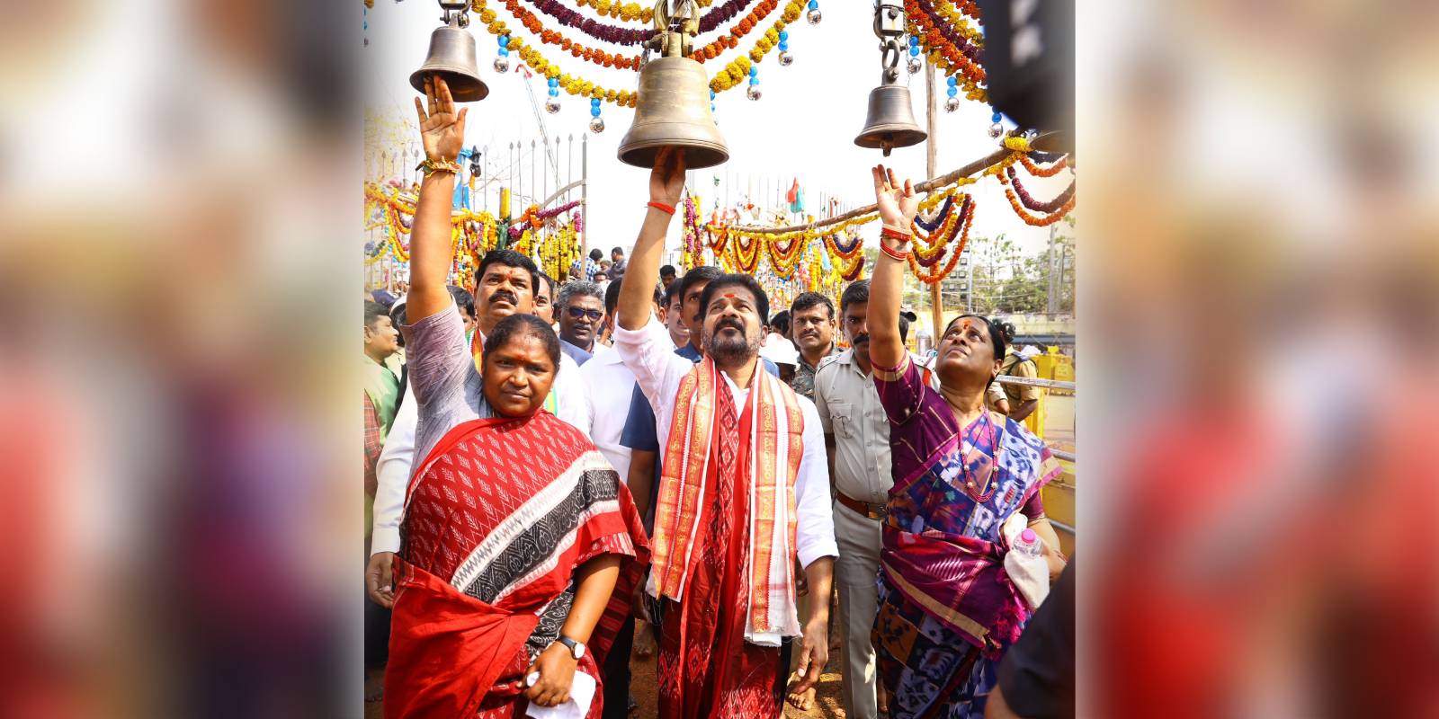 CM Revanth Reddy at Medaram jathara