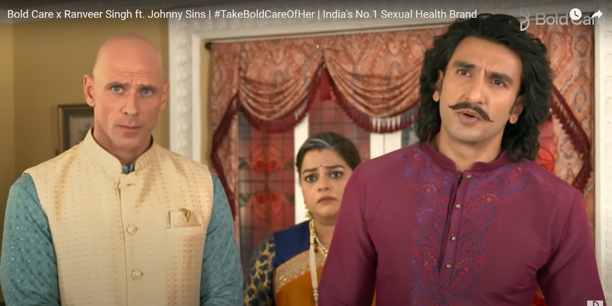 Actor Ranveer Singh has teamed up with adult film star Johnny Sins to advocate for men's sexual health. (Screengrab)