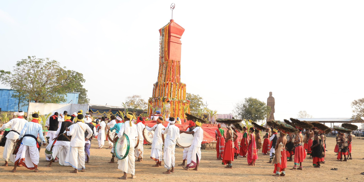 Indravelli massacre monument. (X)