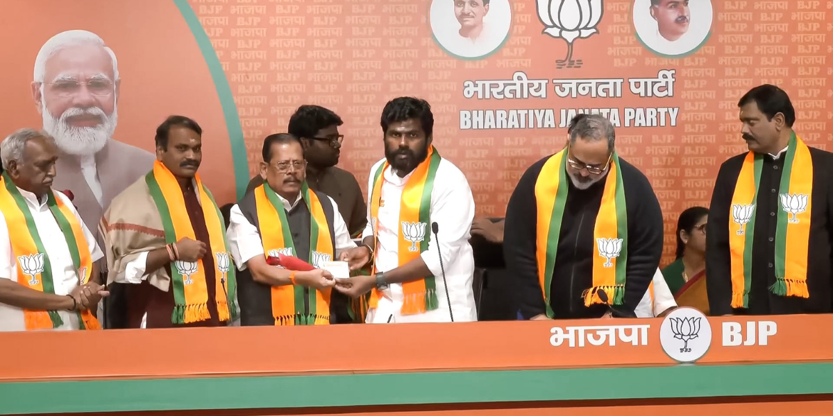 The joining of the TN leaders took place in the presence of Union ministers Rajeev Chandrasekhar and L Murugan, besides the state BJP president K Annamalai. (X)