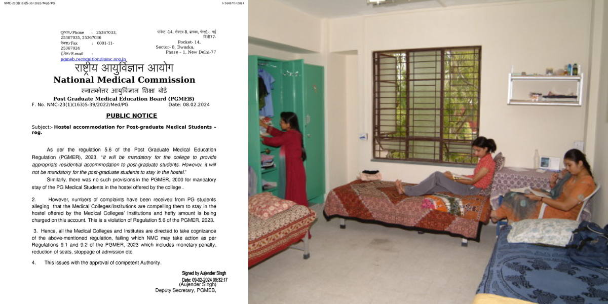 While medical colleges are mandated to provide suitable residential facilities, postgraduate students are not obligated to stay in the hostels. (Supplied)