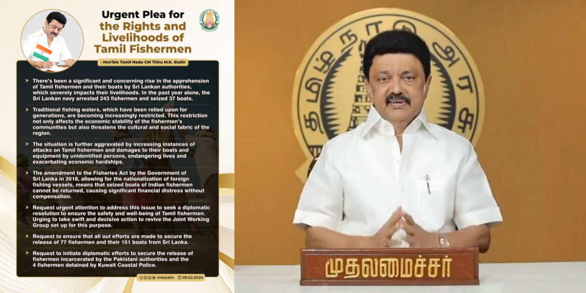 MK Stalin's letter to Prime Minister Modi. (X)