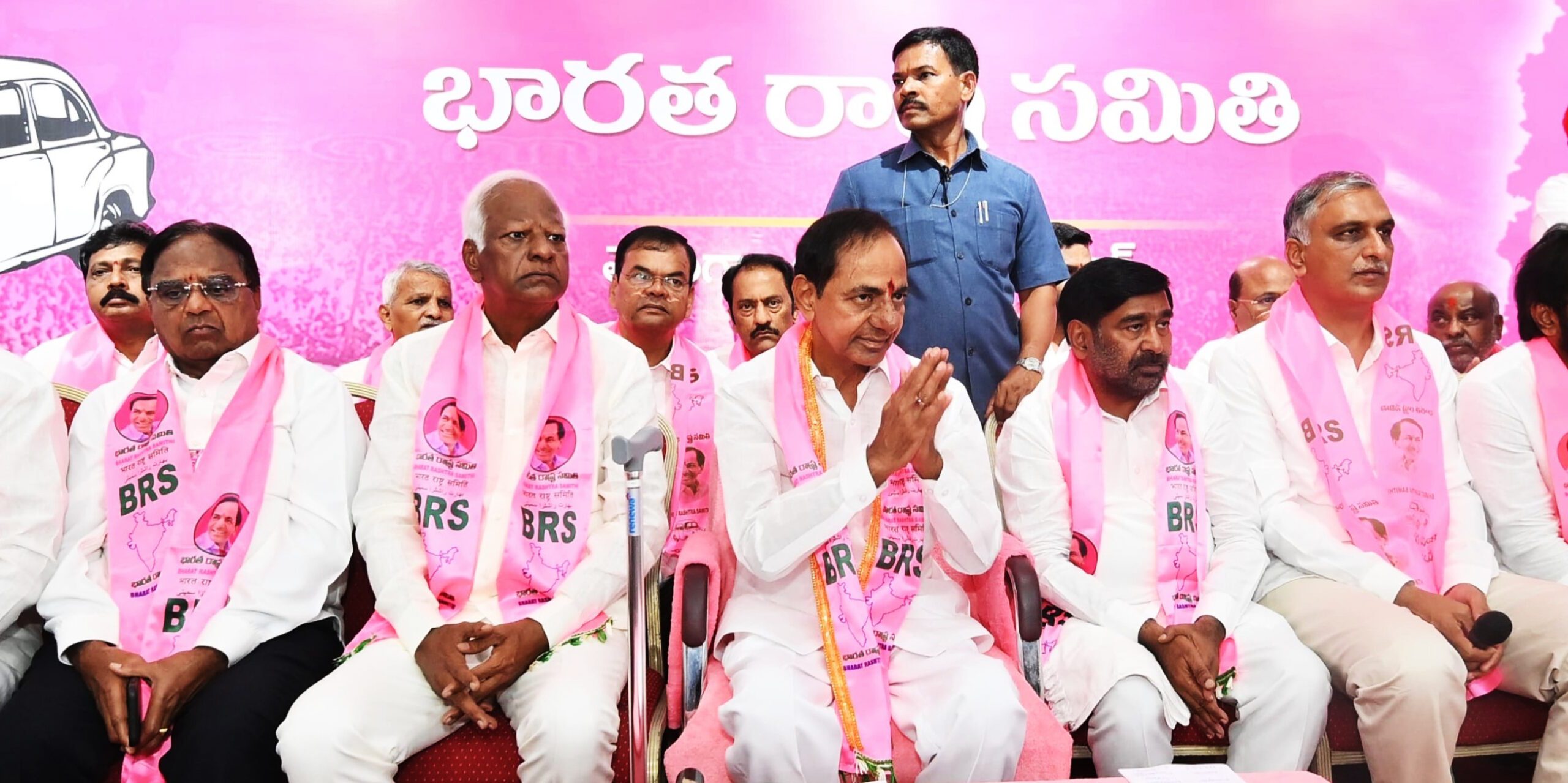 BRS chief K Chandrashekar Rao at the Telangana Bhavan in Hyderabad on Tuesday, 6 February, 2024.