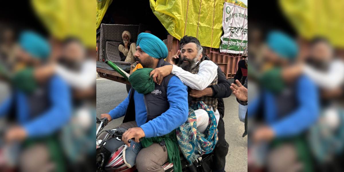 SKM (Non-Political) leader Jagjit Singh Dallewal said they invited Punjab Chief Minister Bhagwant Mann to the meetings to raise the issue of barricading along the state borders and that the people of Punjab were facing tear gas shelling inside the state's territory. In picture, an injured farmer being taken to a hospital in Khanauri. (Jagjit Singh Dallewal/X)