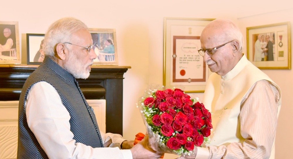 PM Narendra Modi announced his government’s decision to confer Bharat Ratna on LK Advani, who led a Rath Yatra demanding Ram mandir in Ayodhya. (X)