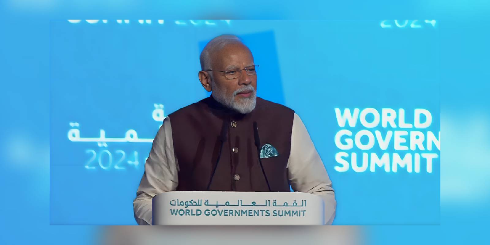 PM Modi at the World Governments Summit