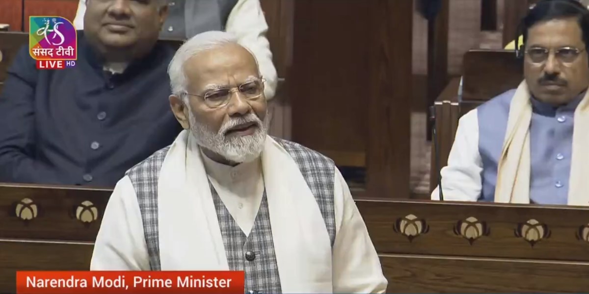 PM Modi in Rajya Sabha