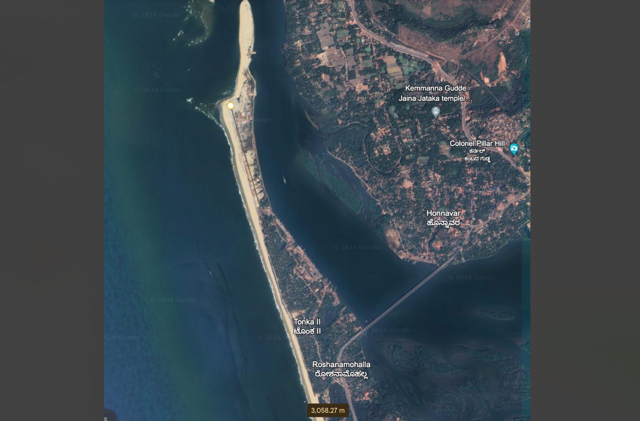 Ariel view of Honnavar