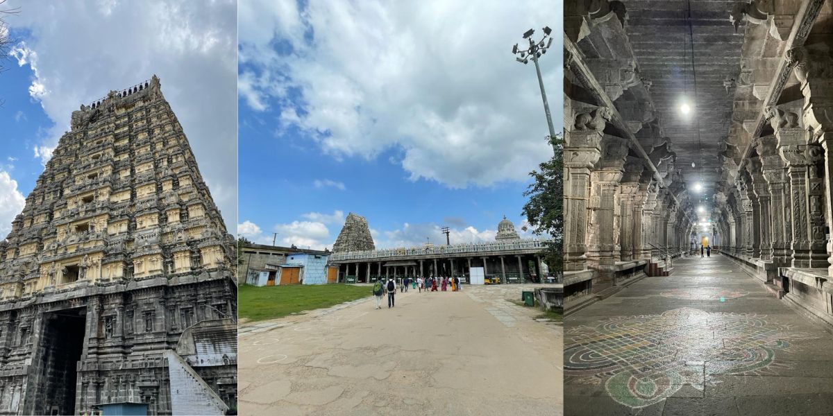 This temple is referred to as one of the Pancha Bootha Sthalams signifying the five elements of wind, water, fire, earth and space.