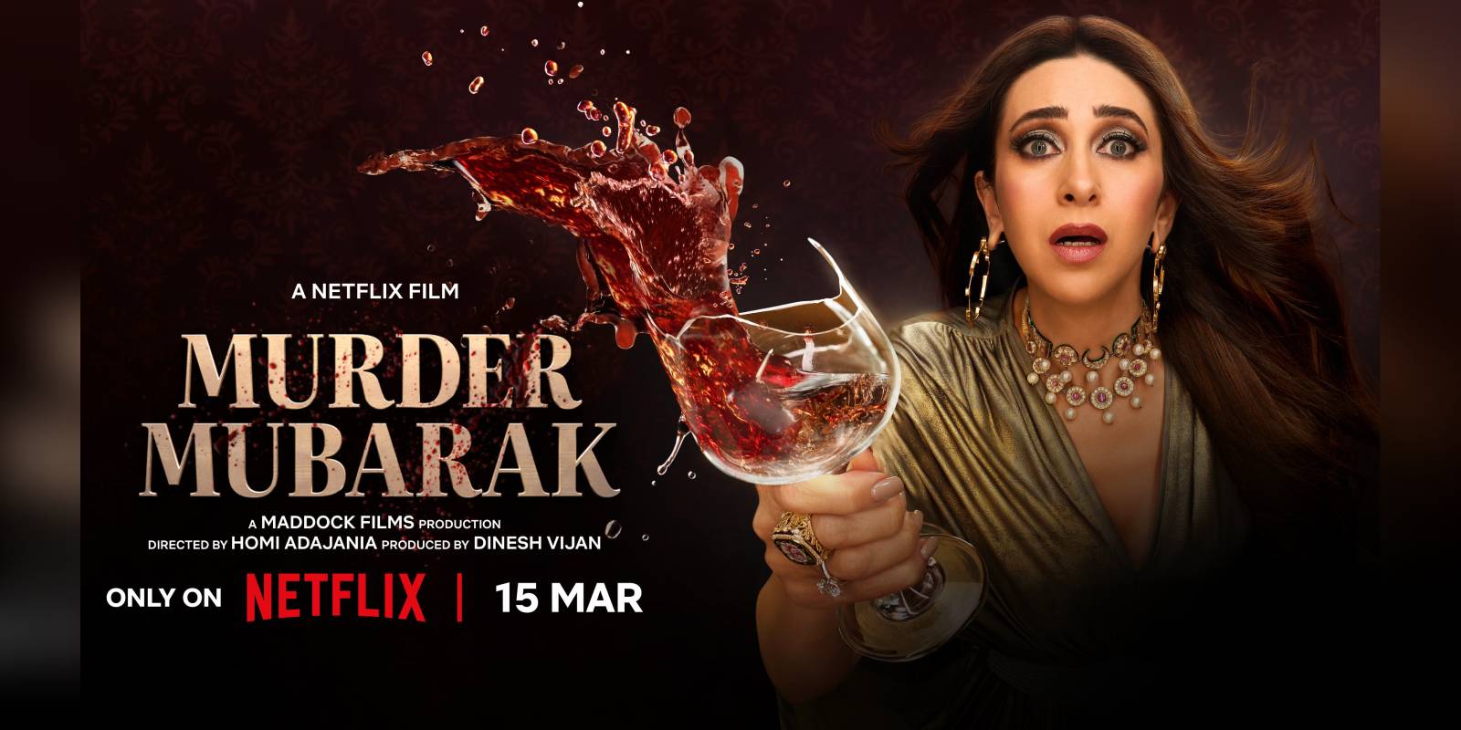 A poster of the film Murder Mubarak