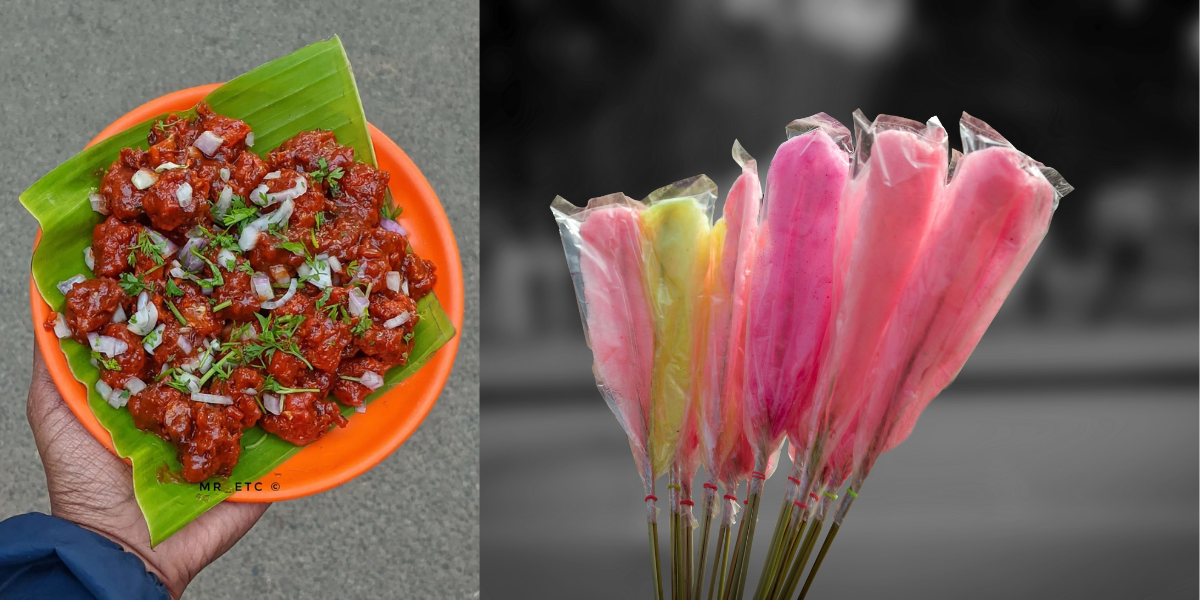 Gobi manchurian (Mr_Etc/Instagram); cotton candy (Getty Images)