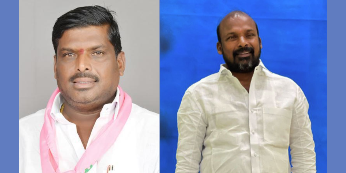 BRS MLA G Mahipal Reddy (left), his brother G Madhusudhan Reddy (right). (X)